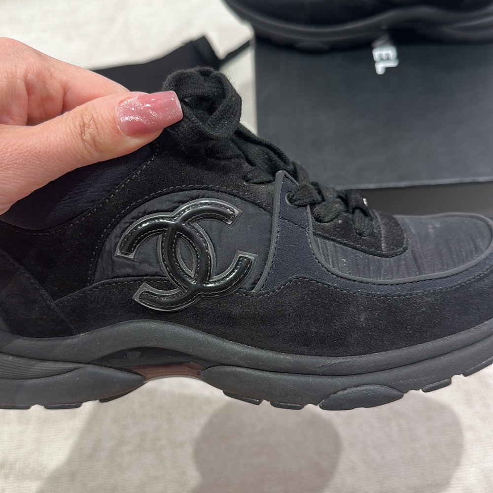 Black Chanel women’s sneakers - Picture 2 of 9